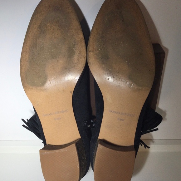 Banana Republic Western Style Ankle Boots Suede - Picture 10 of 13